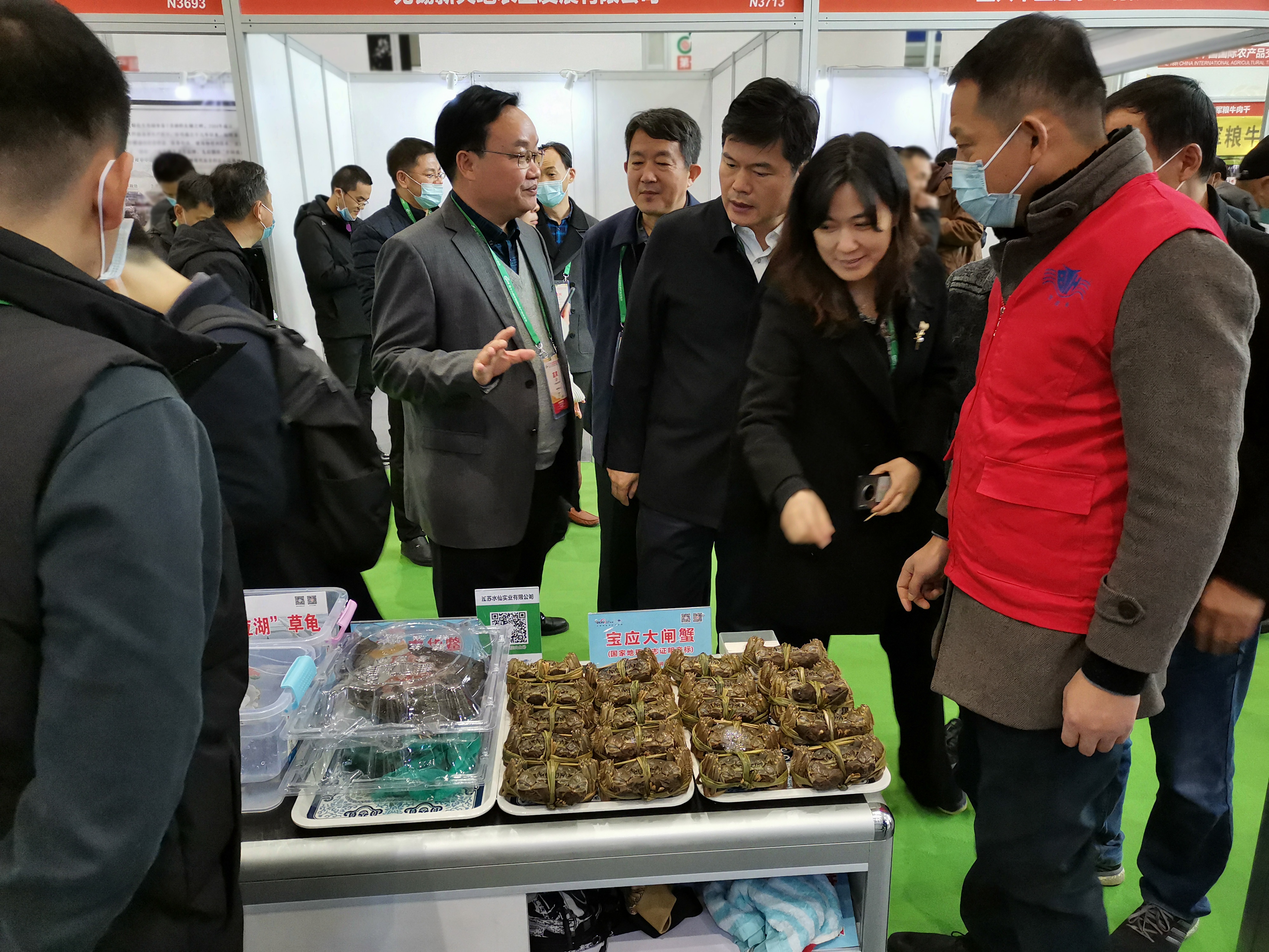 “寶應湖”大閘蟹參加第十八屆中國國際農(nóng)產(chǎn)品交易會